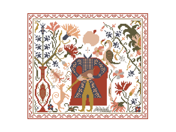 Bedspread from Ioannina&nbsp;(lute-player)