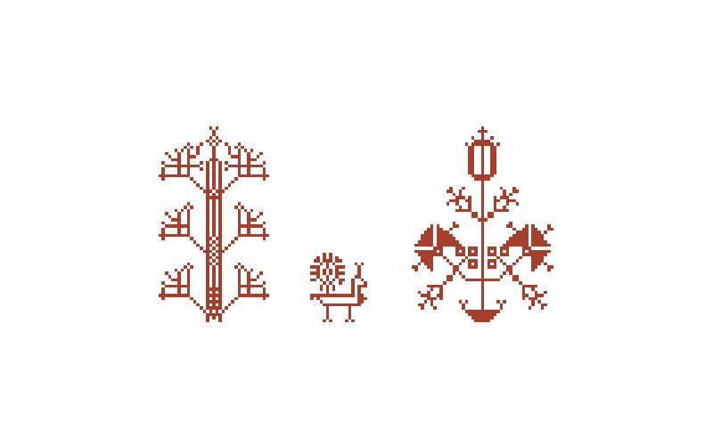 Embroidery motifs from&nbsp;Lefkada