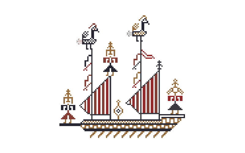 Cushion cover (sampler) from&nbsp;Skyros