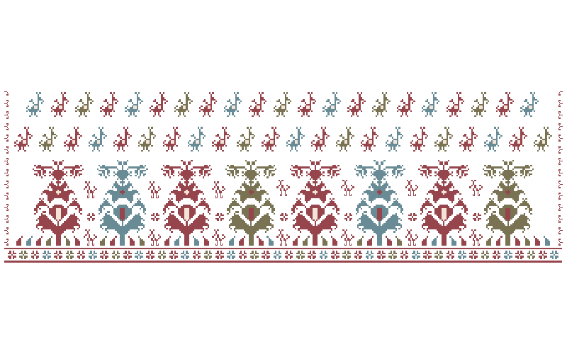 Silk embroidery on linen from&nbsp;Greece