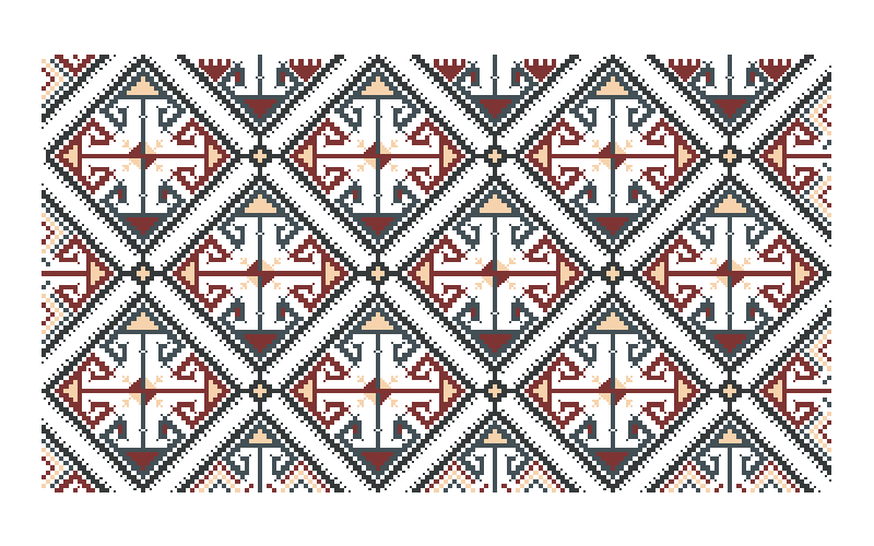 Silk embroidery on linen from&nbsp;Sporades